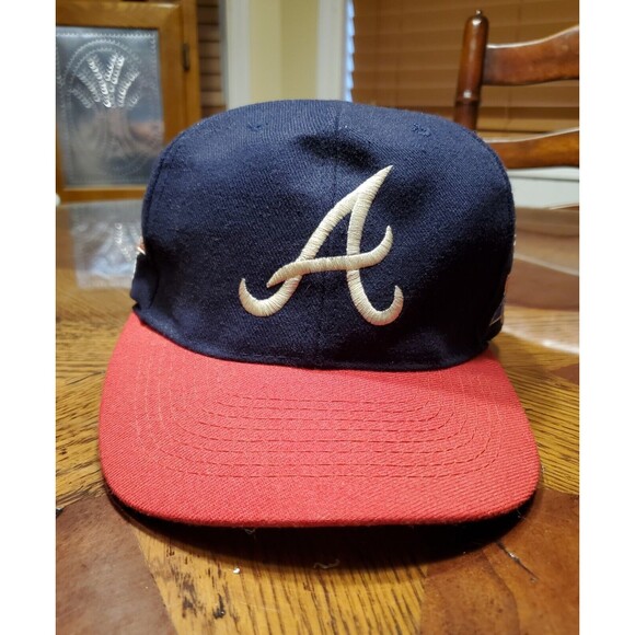 Vintage 90s Atlanta Braves World Series Champions 1914 1957 Annco Snapback - Picture 1 of 10